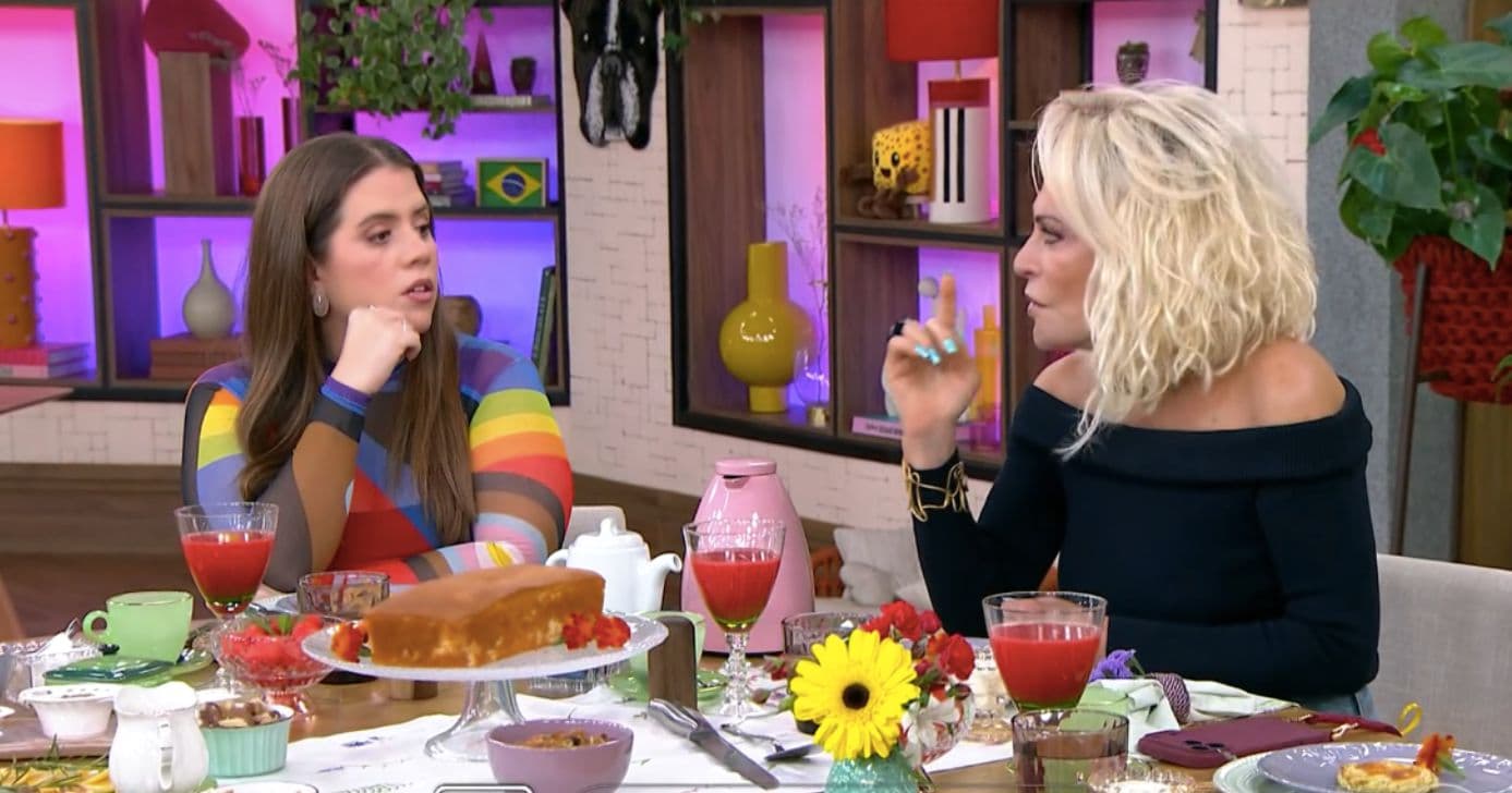 Tati Machado e Ana Maria no Mais Você (Foto: Reprodução / Globo) Tati Machado e Ana Maria no Mais Você (Foto: Reprodução / Globo)