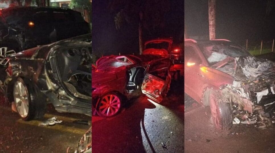 Acidente entre veículos deixa cinco mortos em SC (Foto: Reprodução / Globo)
Acidente entre veículos deixa cinco mortos em SC (Foto: Reprodução / Globo)