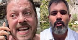 Fábio Porchat debocha de Juliano Cazarré e não perdoa ao escandalizar: “Vão comer meu c*?”