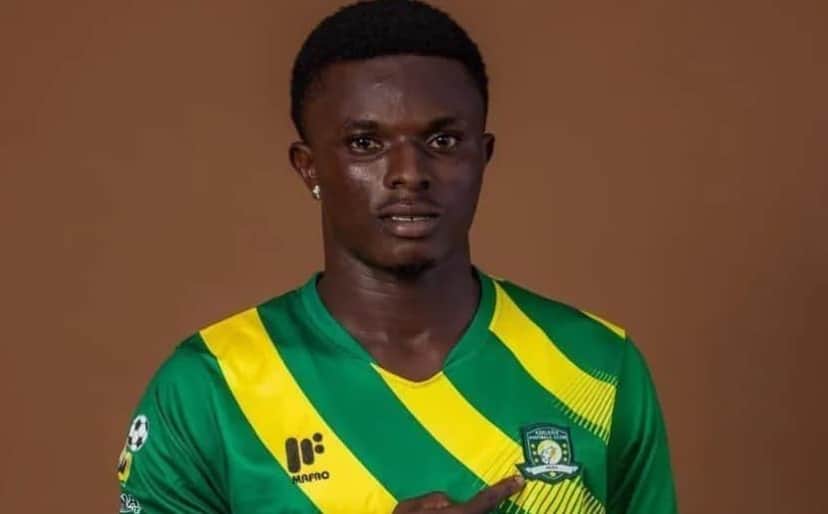 Jogador de futebol Dominic Frimpong (Foto: Divulgação / Berekum Chelsea Football Club) Jogador de futebol Dominic Frimpong (Foto: Divulgação / Berekum Chelsea Football Club)
