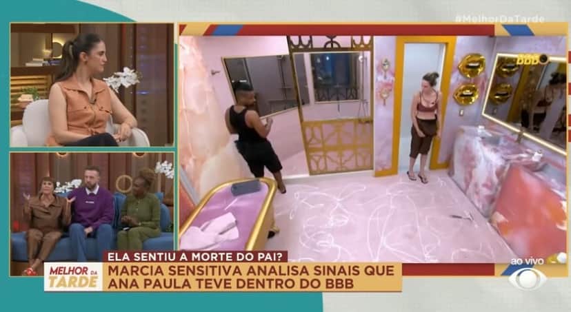 Márcia Sensitiva fala sobre Ana Paula no Melhor da Tarde (Foto: Reprodução / Band) Márcia Sensitiva fala sobre Ana Paula no Melhor da Tarde (Foto: Reprodução / Band)