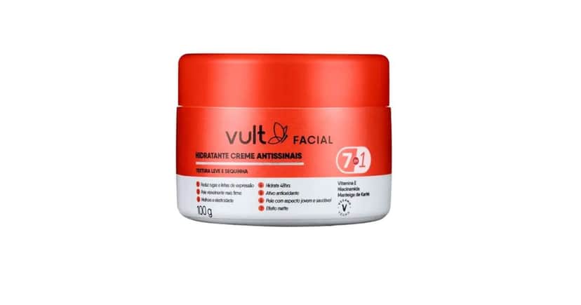 Creme Facial Hidratante Antissinais 7 em 1 (Foto: Vult) Creme Facial Hidratante Antissinais 7 em 1 (Foto: Vult)