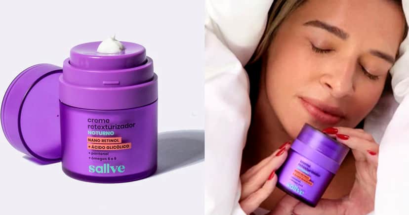 Creme Retexturizador Noturno 30g da Sallve (Foto: Reprodução) Creme Retexturizador Noturno 30g da Sallve (Foto: Reprodução)