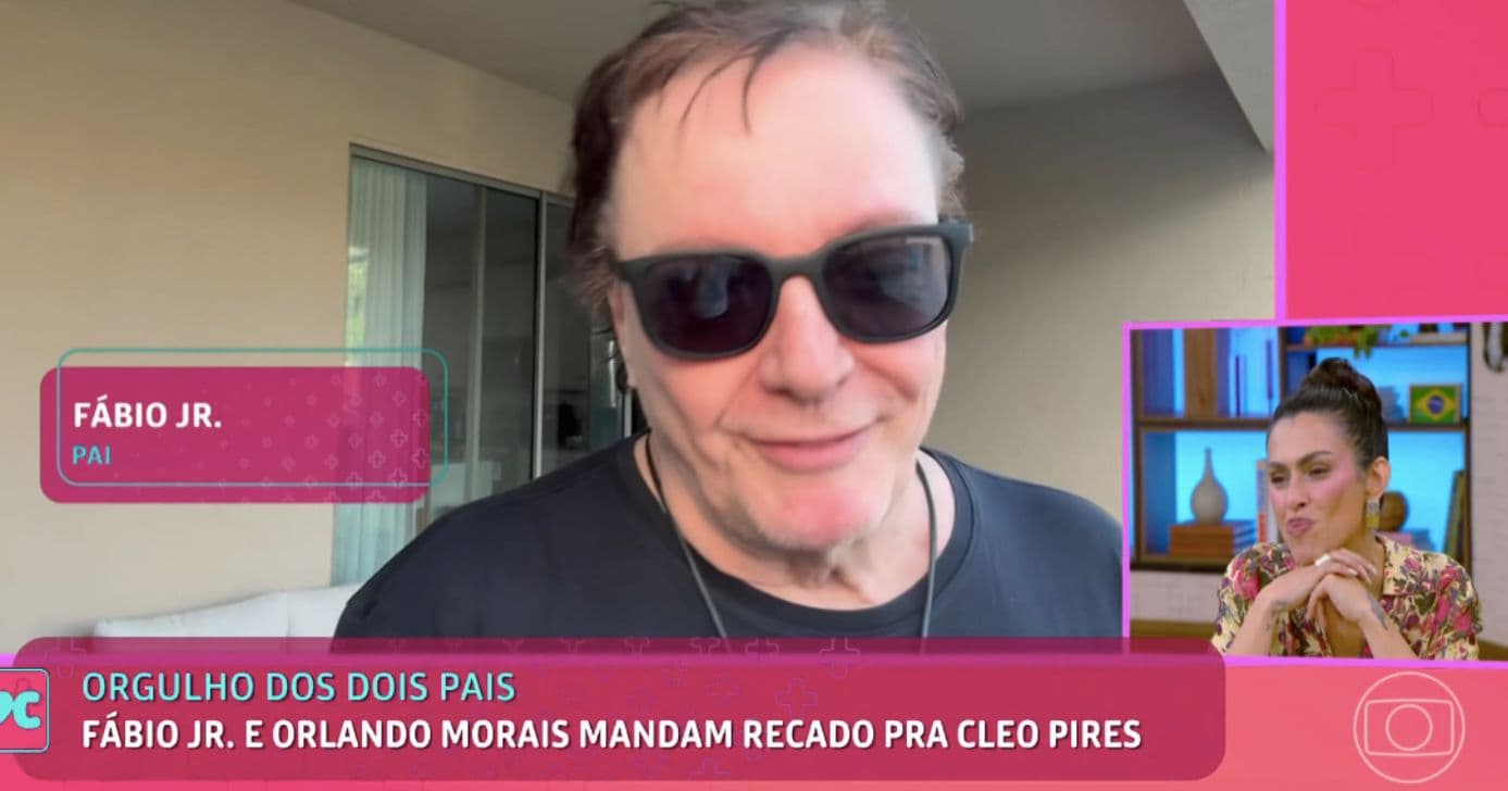 Fábio Jr. manda recado para Cleo Pires (Foto: Reprodução / Globo) Fábio Jr. manda recado para Cleo Pires (Foto: Reprodução / Globo)