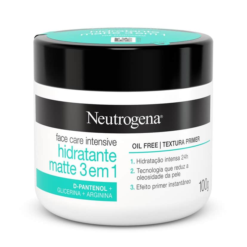 Hidratante facial Neutrogena Face Care Intensive Matte 3 em 1 (Foto: Reprodução/Internet) Hidratante facial Neutrogena Face Care Intensive Matte 3 em 1 (Foto: Reprodução/Internet)