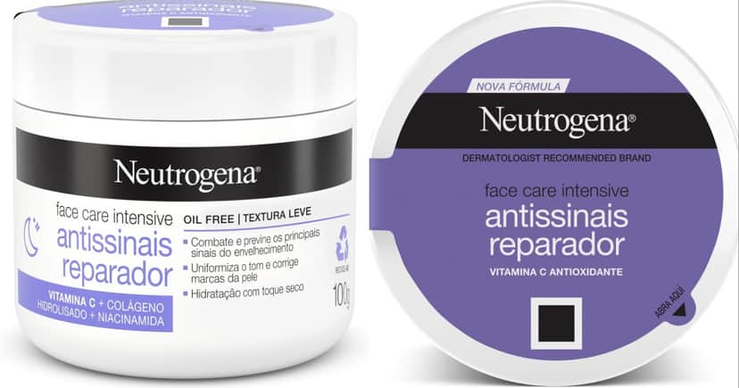 Neutrogena Hidratante Facial Antissinais Reparador Face Care Intensive (Foto: Reprodução/Internet) Neutrogena Hidratante Facial Antissinais Reparador Face Care Intensive (Foto: Reprodução/Internet)