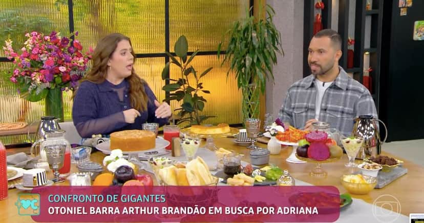 Tati Machado e Gil do Vigor (Foto: Reprodução / Globo) Tati Machado e Gil do Vigor (Foto: Reprodução / Globo)