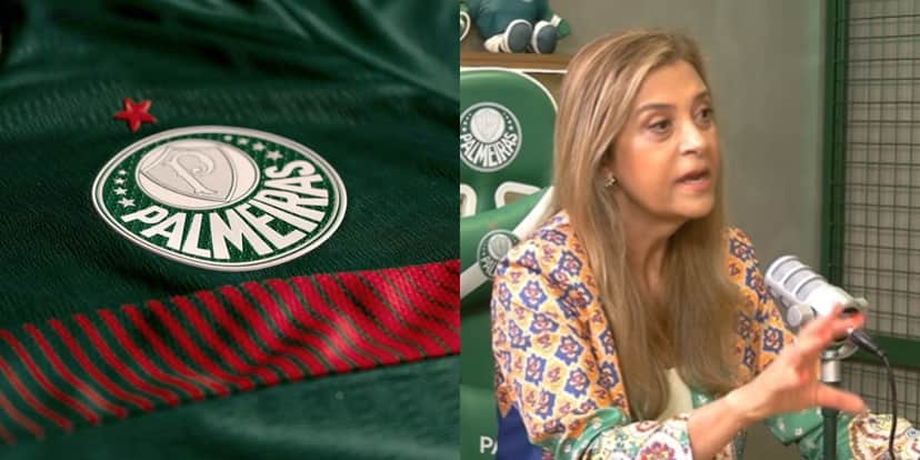 Leila Pereira dá adeus a reforço no Palmeiras (Reprodução: Youtube) Leila Pereira dá adeus a reforço no Palmeiras (Reprodução: Youtube)