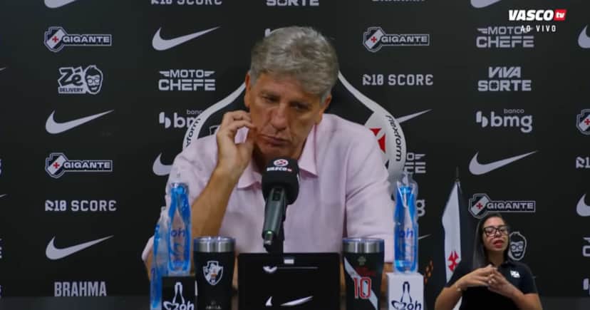 Renato Gaúcho ganha reforço imediato (Foto: Vasco TV) Renato Gaúcho ganha reforço imediato (Foto: Vasco TV)