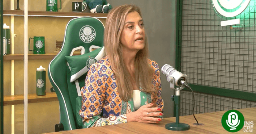 Leila Pereira (Foto: Reprodução/ YouTube/ Palmeiras tv) Leila Pereira (Foto: Reprodução/ YouTube/ Palmeiras tv)