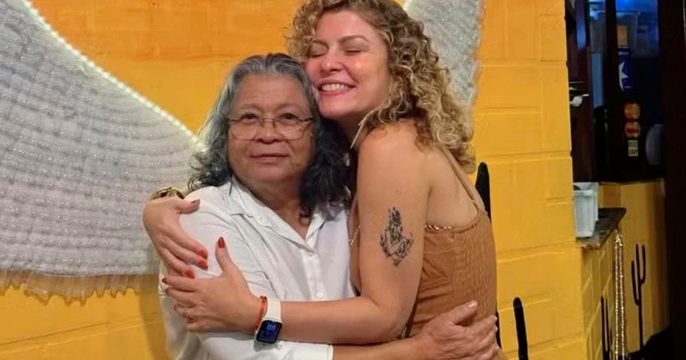 A ex-paquita Bárbara Borges reencontrou Marlene Mattos Foto: Reprodução) A ex-paquita Bárbara Borges reencontrou Marlene Mattos Foto: Reprodução)