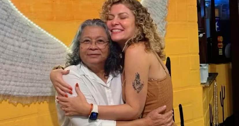 A ex-paquita Bárbara Borges reencontrou Marlene Mattos Foto: Reprodução) A ex-paquita Bárbara Borges reencontrou Marlene Mattos Foto: Reprodução)