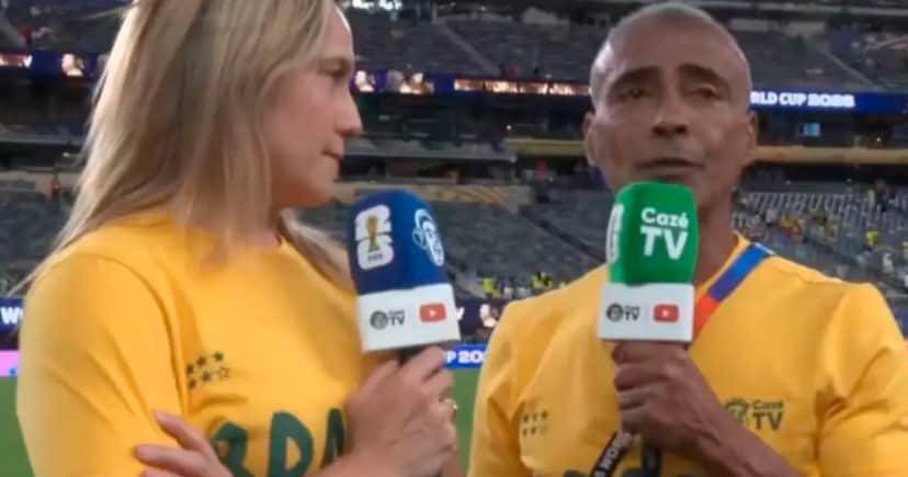 A fala de Romário sobre Fernanda Gentil reacende discussão sobre mulheres no esporte (Foto: Reprodução) A fala de Romário sobre Fernanda Gentil reacende discussão sobre mulheres no esporte (Foto: Reprodução)