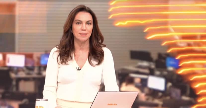 Ana Paula Araújo no Bom Dia Brasil (Foto: Reprodução / Globo) Ana Paula Araújo no Bom Dia Brasil (Foto: Reprodução / Globo)