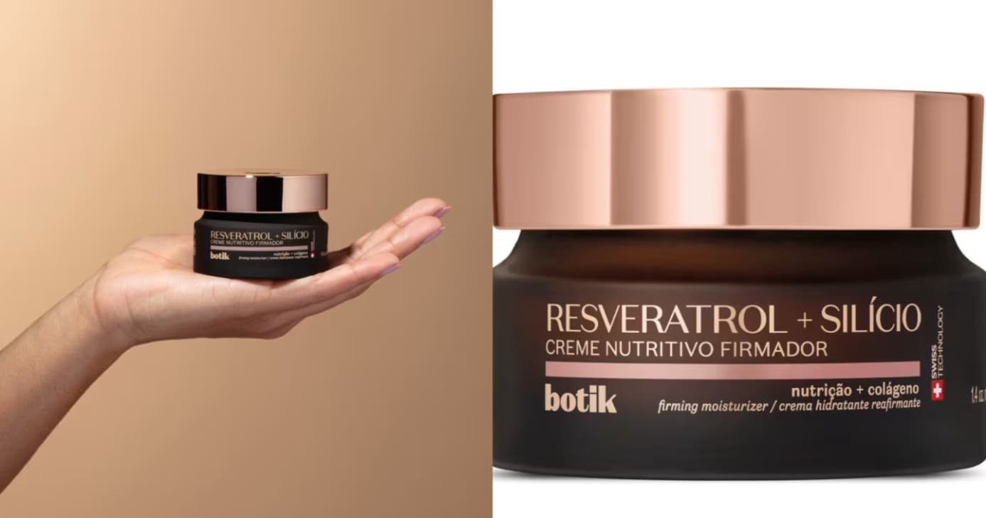 Creme Nutritivo Firmador Botik Resveratrol e Silício, do Boticário (Foto: Reprodução/Internet) Creme Nutritivo Firmador Botik Resveratrol e Silício, do Boticário (Foto: Reprodução/Internet)