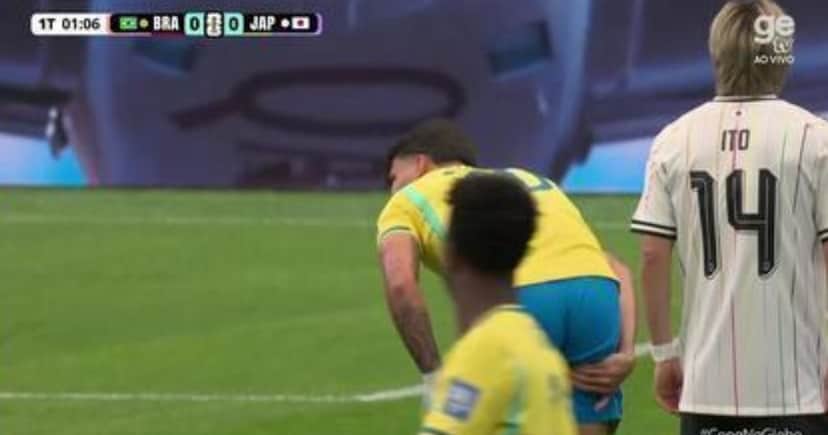Lucas Paquetá no jogo do Brasil contra o Japão pela Copa do Mundo (Foto: Globo) Lucas Paquetá no jogo do Brasil contra o Japão pela Copa do Mundo (Foto: Globo)