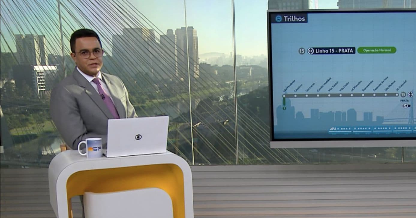 Marcelo Pereira no Bom Dia São Paulo (Foto: Reprodução / Globo) Marcelo Pereira no Bom Dia São Paulo (Foto: Reprodução / Globo)
