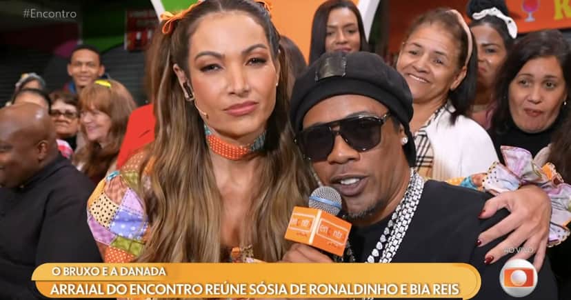 Patrícia Poeta e Ronaldinho Gaúcho no Encontro, da Globo (Foto: Reprodução / GloboPlay) Patrícia Poeta e Ronaldinho Gaúcho no Encontro, da Globo (Foto: Reprodução / GloboPlay)