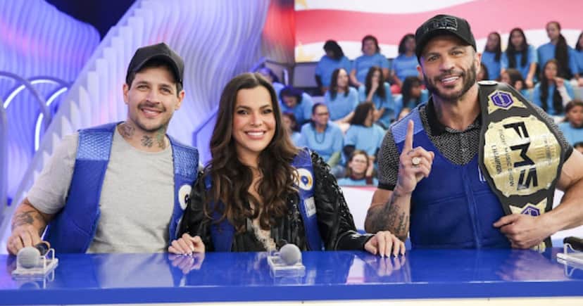 Rafinha, Emily Araújo e Kleber Bambam no programa de Celso Portiolli (Foto: Reprodução / SBT) Rafinha, Emily Araújo e Kleber Bambam no programa de Celso Portiolli (Foto: Reprodução / SBT)