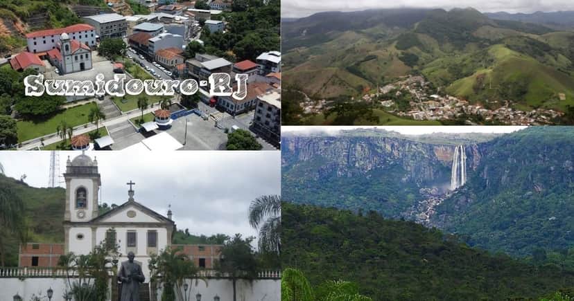 Sumidouro se localiza na região serrana do RJ (Foto Reprodução/Montagem/Lennita/TV Foco/Canva/GMN/YouTube) Sumidouro se localiza na região serrana do RJ (Foto Reprodução/Montagem/Lennita/TV Foco/Canva/GMN/YouTube)