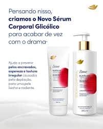 Sérum Corporal Dove Glicólico + Reparador de Textura (Foto Reprodução) Sérum Corporal Dove Glicólico + Reparador de Textura (Foto Reprodução)