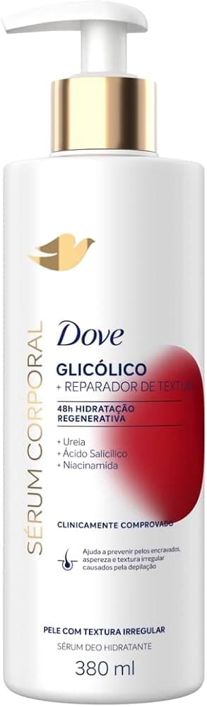 Sérum Corporal Dove Glicólico + Reparador de Textura (Foto Reprodução) Sérum Corporal Dove Glicólico + Reparador de Textura (Foto Reprodução)