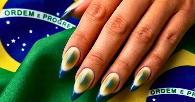 Deixe as unhas preparadas para a Copa (Foto Reprodução/Montagem/Lennita/TV Foco/Canva/Pinterest) Deixe as unhas preparadas para a Copa (Foto Reprodução/Montagem/Lennita/TV Foco/Canva/Pinterest)