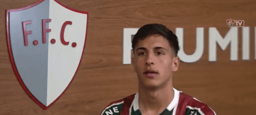 Facundo Bernal (Foto: Fluminense TV) Facundo Bernal (Foto: Fluminense TV)