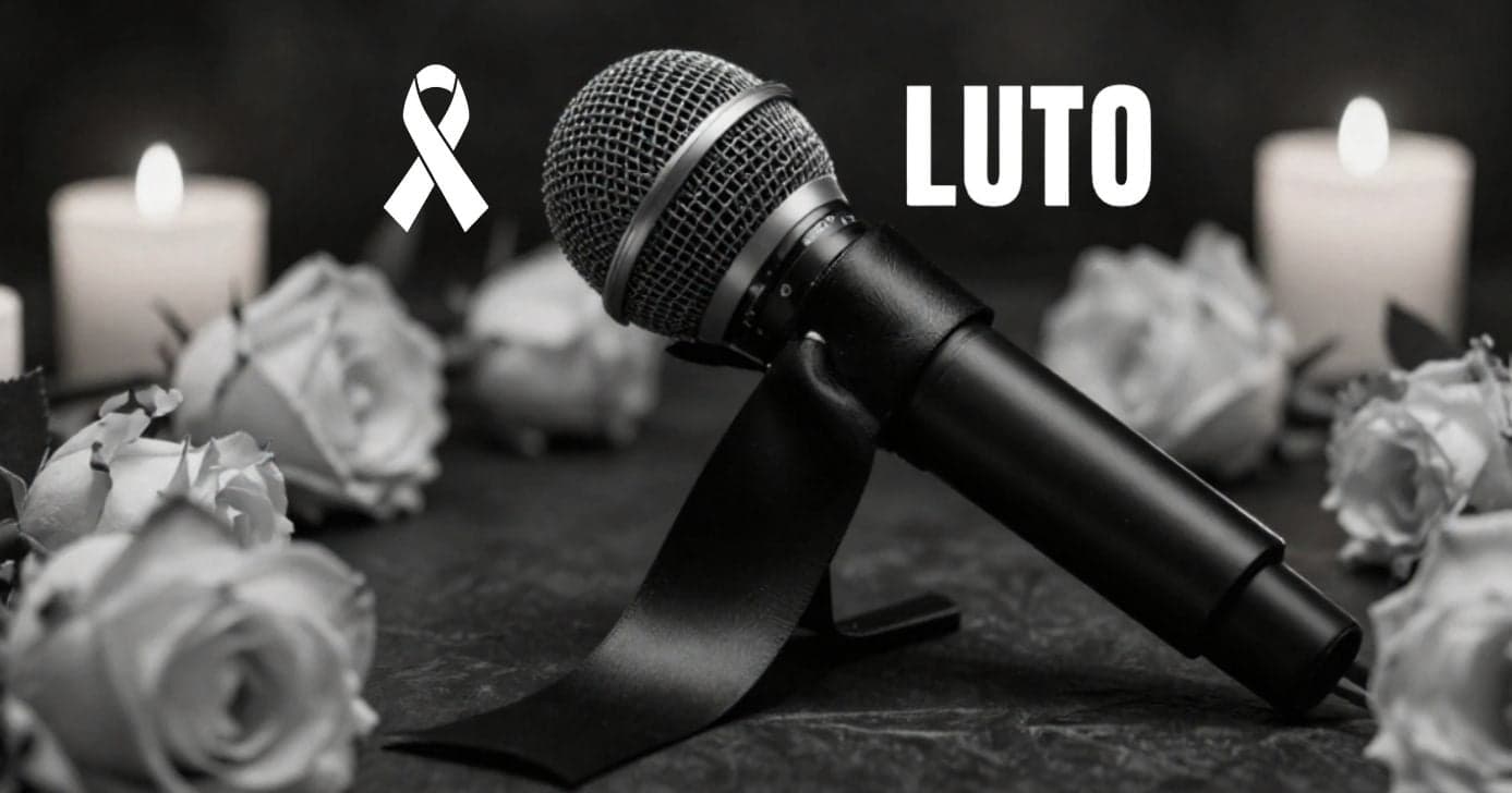 Ilustração de luto de grande estrela da música - (Foto: Reprodução / Canva / Montagem TV Foco)
