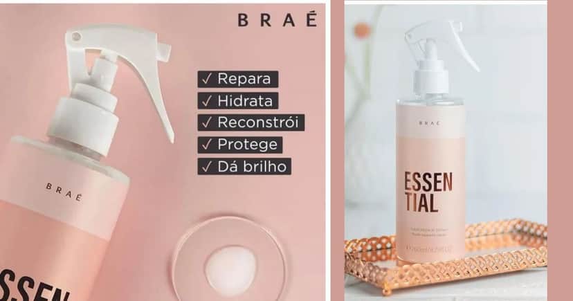 Leave-in Essential Braé (Foto Reprodução/Montagem/Lennita/TV Foco/Canva/Época Cosméticos) Leave-in Essential Braé (Foto Reprodução/Montagem/Lennita/TV Foco/Canva/Época Cosméticos)