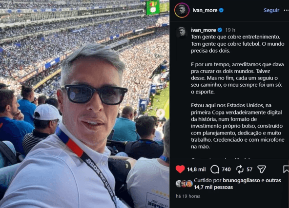 Ivan Moré fez textão nas redes sociais após saída da Leo Dias TV (Foto: Reprodução / Instagram) Ivan Moré fez textão nas redes sociais após saída da Leo Dias TV (Foto: Reprodução / Instagram)