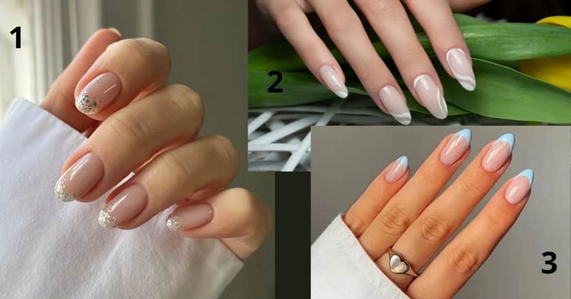 Imagem 1 - Milky Nails com brilho/ Imagem 2 - Com formas geométricas/Imagem 3 - Francesinha repaginada (Foto Reprodução/Montagem/Lennita/TV Foco/Pinterest) Imagem 1 - Milky Nails com brilho/ Imagem 2 - Com formas geométricas/Imagem 3 - Francesinha repaginada (Foto Reprodução/Montagem/Lennita/TV Foco/Pinterest)
