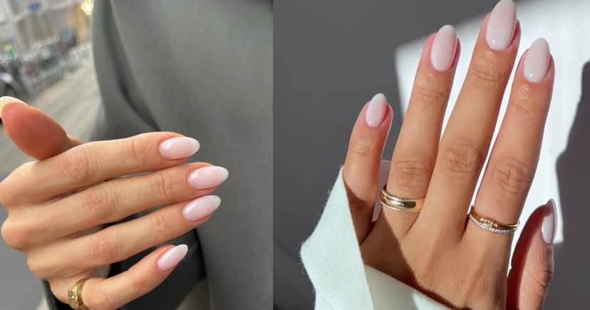 A técnica Milk Nails traz mais praticidade, promove elegância e ainda deixa a esmaltação perfeita por dias (Foto Reprodução/Montagem/TV Foco/Canva/Pinterest/Lennita) A técnica Milk Nails traz mais praticidade, promove elegância e ainda deixa a esmaltação perfeita por dias (Foto Reprodução/Montagem/TV Foco/Canva/Pinterest/Lennita)