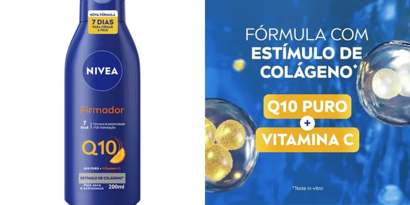 Creme da Nívea para ajudar na flacidez do pescoço (Reprodução: Montagem TV Foco) Creme da Nívea para ajudar na flacidez do pescoço (Reprodução: Montagem TV Foco)