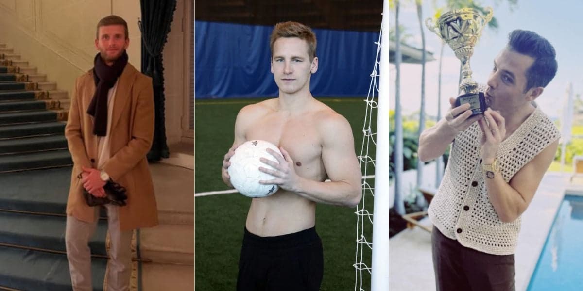 Collin Martin, David Testo e Robbie Rogers (Reprodução: Instagram) Collin Martin, David Testo e Robbie Rogers (Reprodução: Instagram)