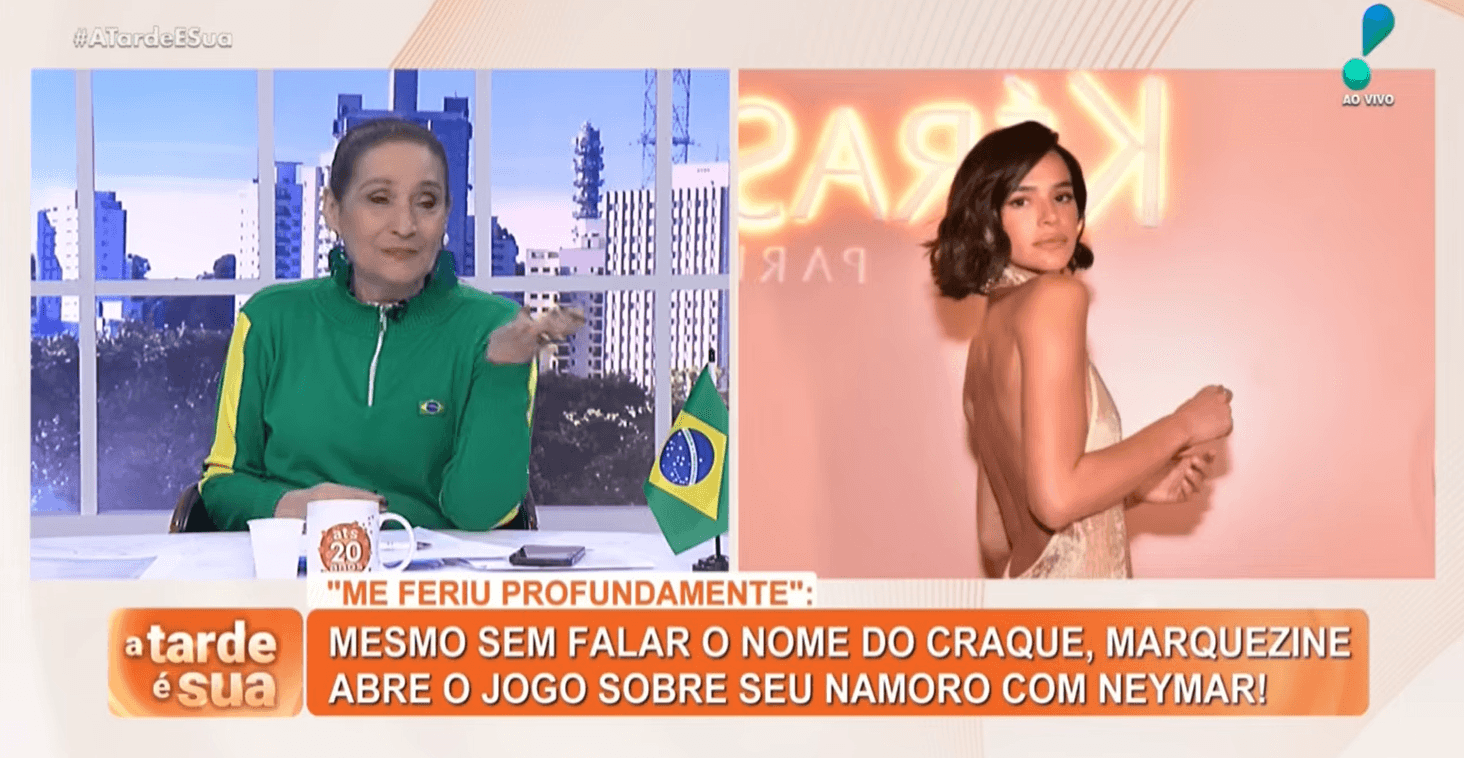 Sonia Abrão repercute declarações recentes de Bruna Marquezine (Foto: Reprodução / RedeTV!)
Sonia Abrão repercute declarações recentes de Bruna Marquezine (Foto: Reprodução / RedeTV!)