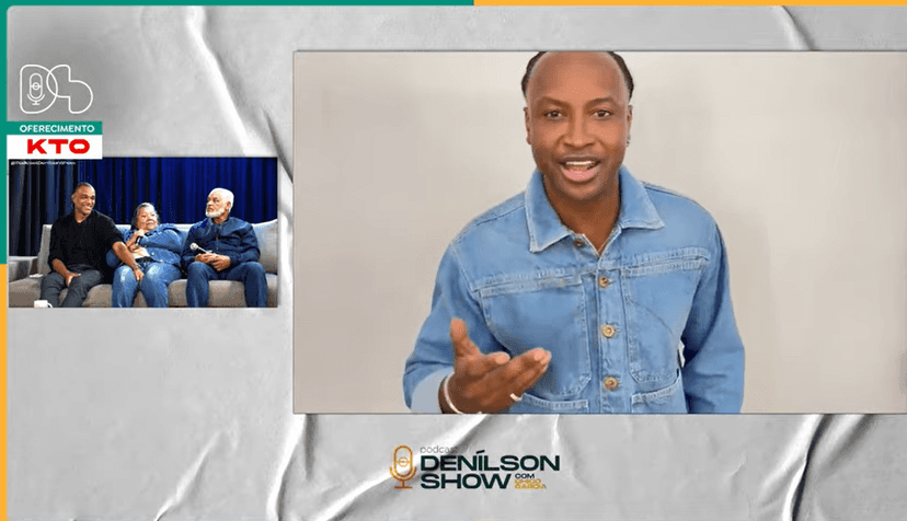 Thiaguinho fala sobre Denílson (Foto: Reprodução / YouTube) Thiaguinho fala sobre Denílson (Foto: Reprodução / YouTube)