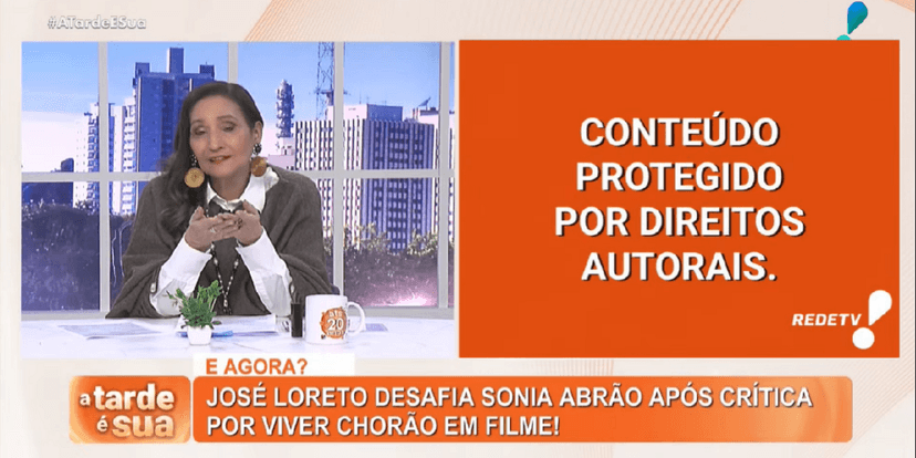 Sonia Abrão fala sobre José Loreto no A Tarde é Sua (Foto: Reprodução/ YouTube) Sonia Abrão fala sobre José Loreto no A Tarde é Sua (Foto: Reprodução/ YouTube)