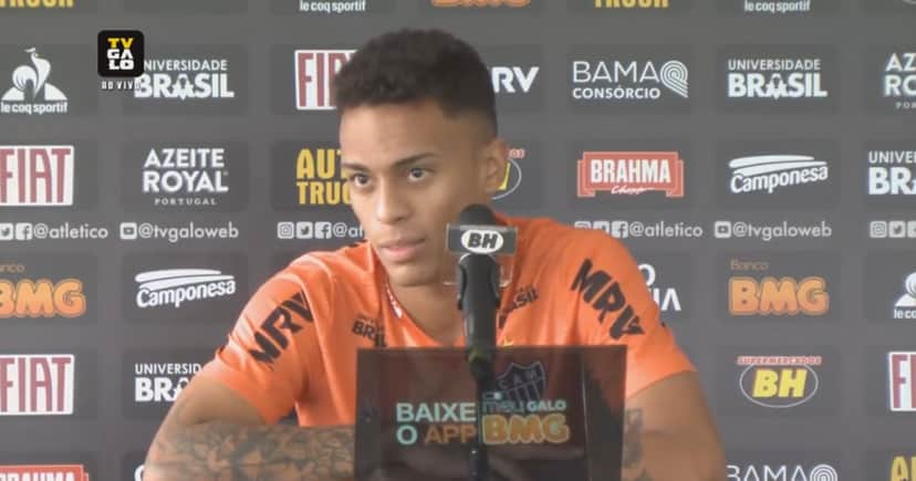 Bruninho quando vestia as cores do Atlético-MG (Foto: TV GALO) Bruninho quando vestia as cores do Atlético-MG (Foto: TV GALO)