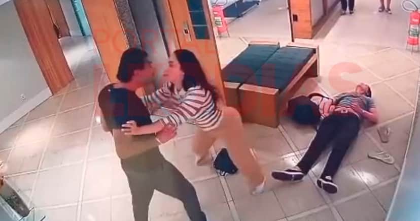 Jovem foi internado após agressões em confusão envolvendo a ex-fazenda Aline Mineiro em condomínio (Foto: Reprodução) Jovem foi internado após agressões em confusão envolvendo a ex-fazenda Aline Mineiro em condomínio (Foto: Reprodução)