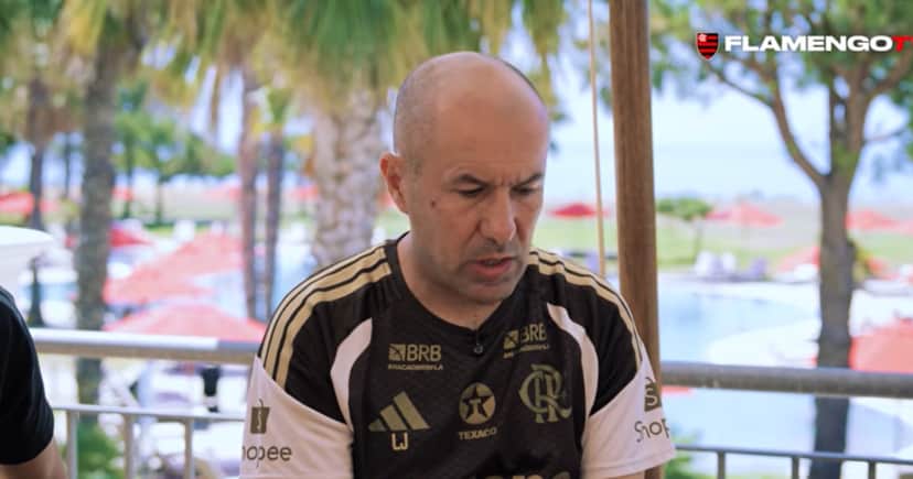 Leonardo Jardim (Foto: Flamengo TV) Leonardo Jardim (Foto: Flamengo TV)