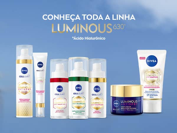 Linha NIVEA Luminous 630 (Foto Reprodução) Linha NIVEA Luminous 630 (Foto Reprodução)