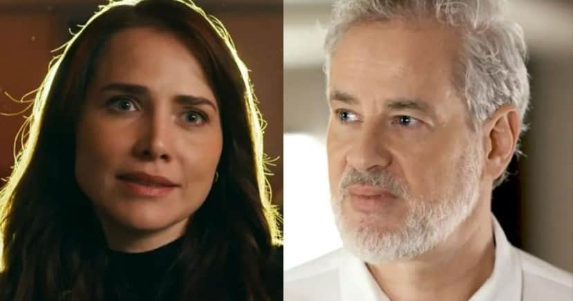 Adriana e Ademir em Quem Ama Cuida (Foto: Reprodução / Globo) Adriana e Ademir em Quem Ama Cuida (Foto: Reprodução / Globo)