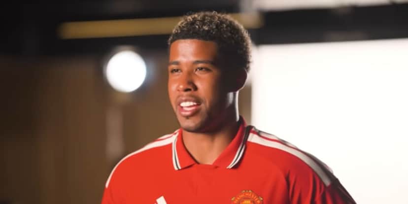 Andrey Santos já vestiu a camisa do Manchester United (Reprodução: Youtube) Andrey Santos já vestiu a camisa do Manchester United (Reprodução: Youtube)