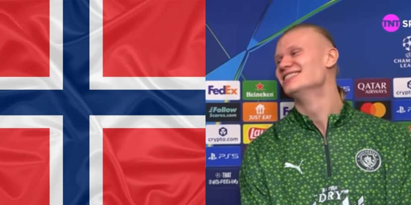 Haaland é um grande atacante da Noruega (Reprodução: TNT Sports) Haaland é um grande atacante da Noruega (Reprodução: TNT Sports)