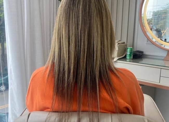 Corte químico no cabelo - Foto Internet Corte químico no cabelo - Foto Internet