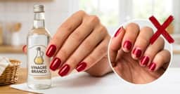 Unhas sem manchas amarelas: O truque simples com vinagre que resolve o problema em casa