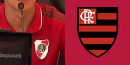 R$52 milhões: Atacante do River Plate desembarca no RJ para assinar com o Flamengo