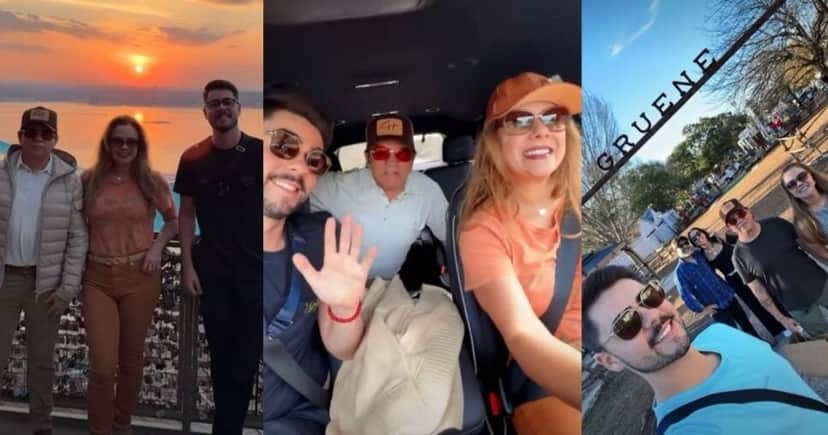 Chitãozinho, o filho e a esposa curtindo férias em família (Foto: Reprodução/Montagem/Lennita/TV Foco/Instagram/@Chitãozinhooficial) Chitãozinho, o filho e a esposa curtindo férias em família (Foto: Reprodução/Montagem/Lennita/TV Foco/Instagram/@Chitãozinhooficial)