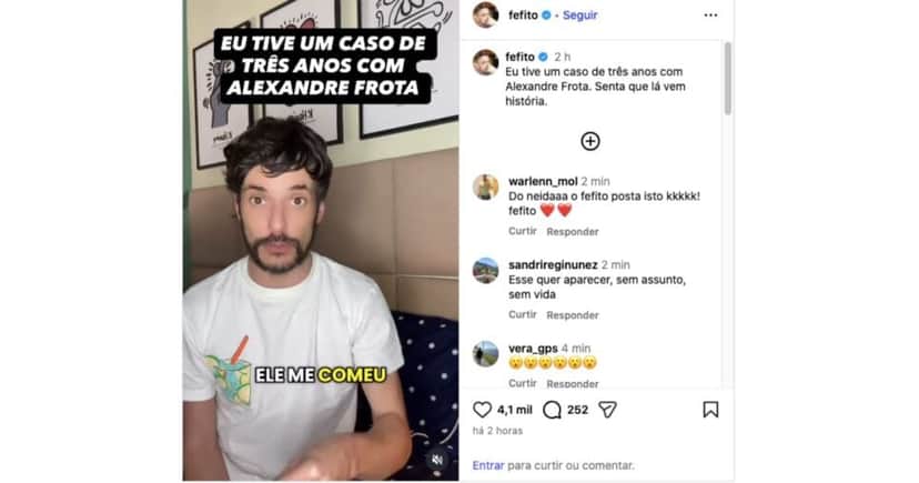 Fefito (Foto: Reprodução / Instagram) Fefito (Foto: Reprodução / Instagram)
